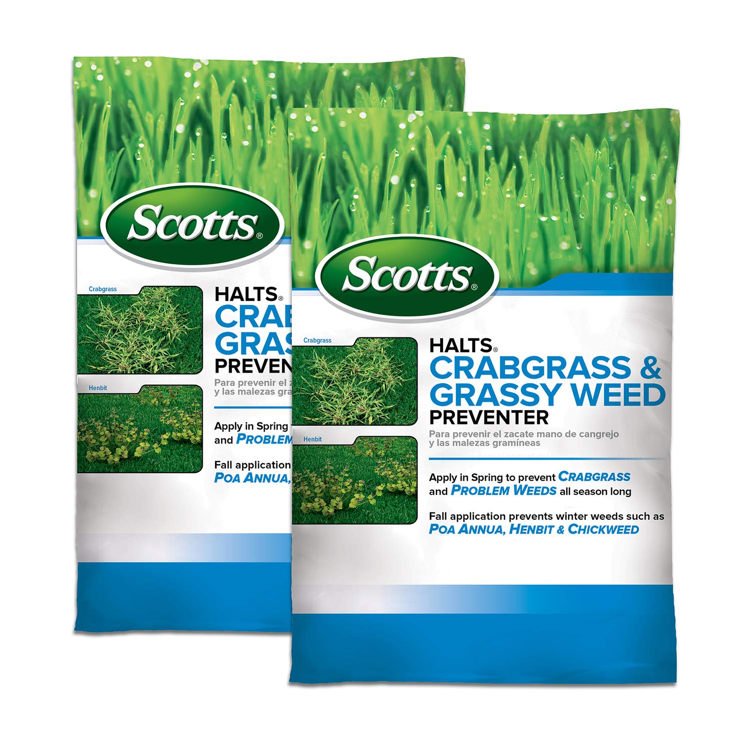 Scotts Halts Crabgrass Preventer for Lawns, Pre-Emergent Weed Killer, 5,000 sq. ft., 10.06 lbs. (2-Pack)
Scotts Halts Cr